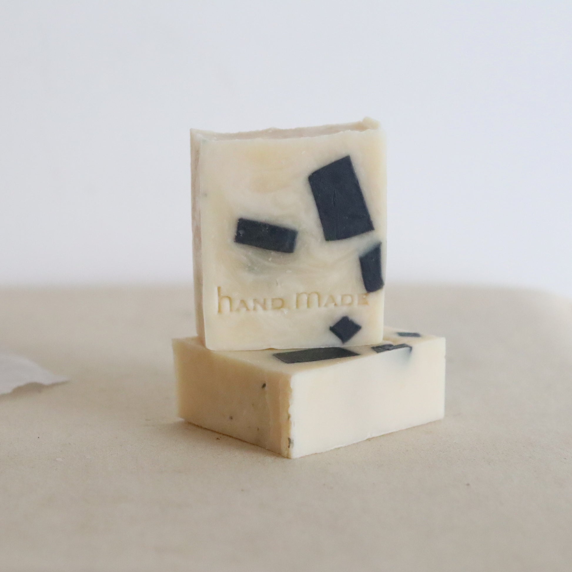 Charcoal confetti soap